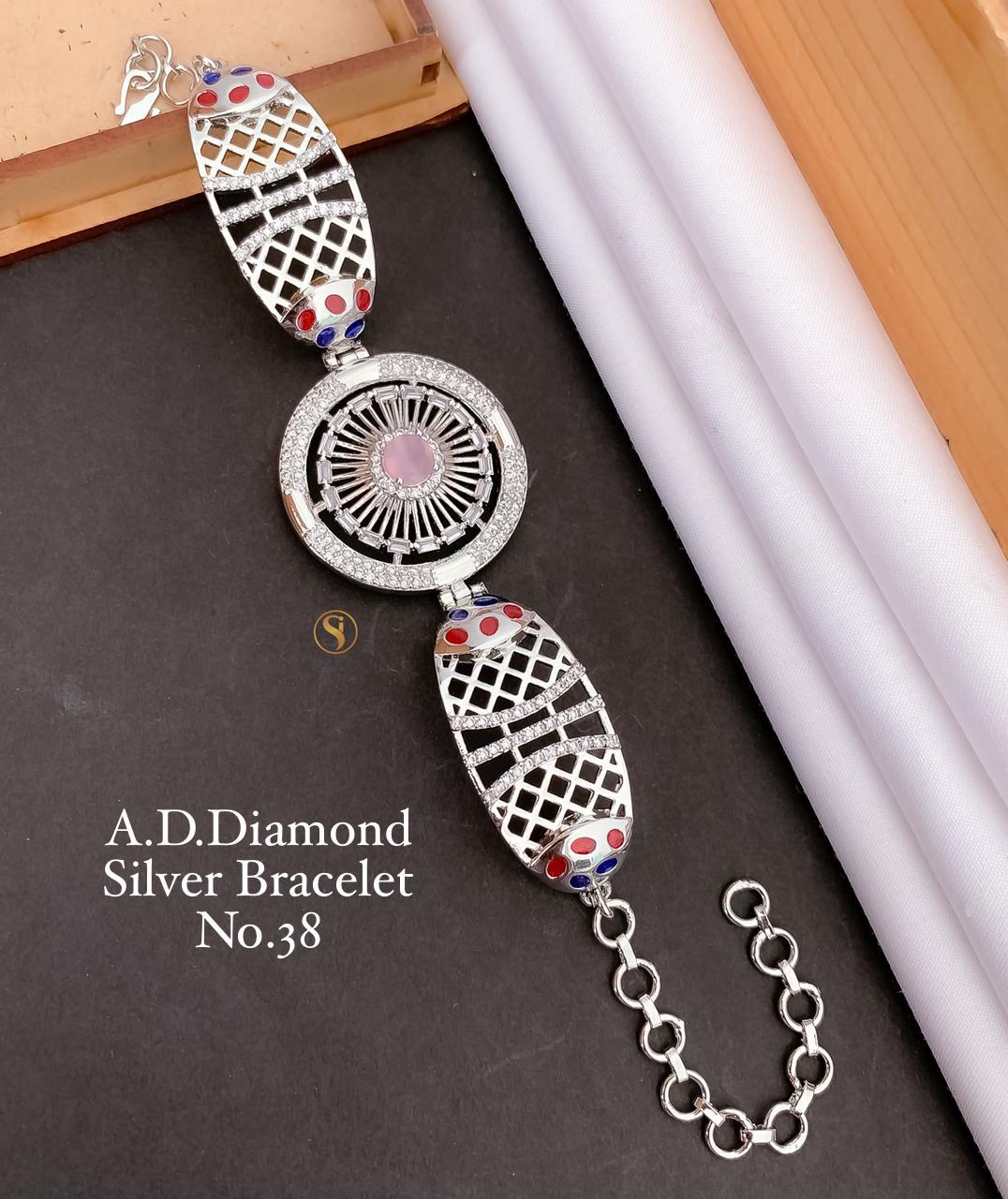 Fancy Designer AD Diamond Bracelet 3 Catalog

